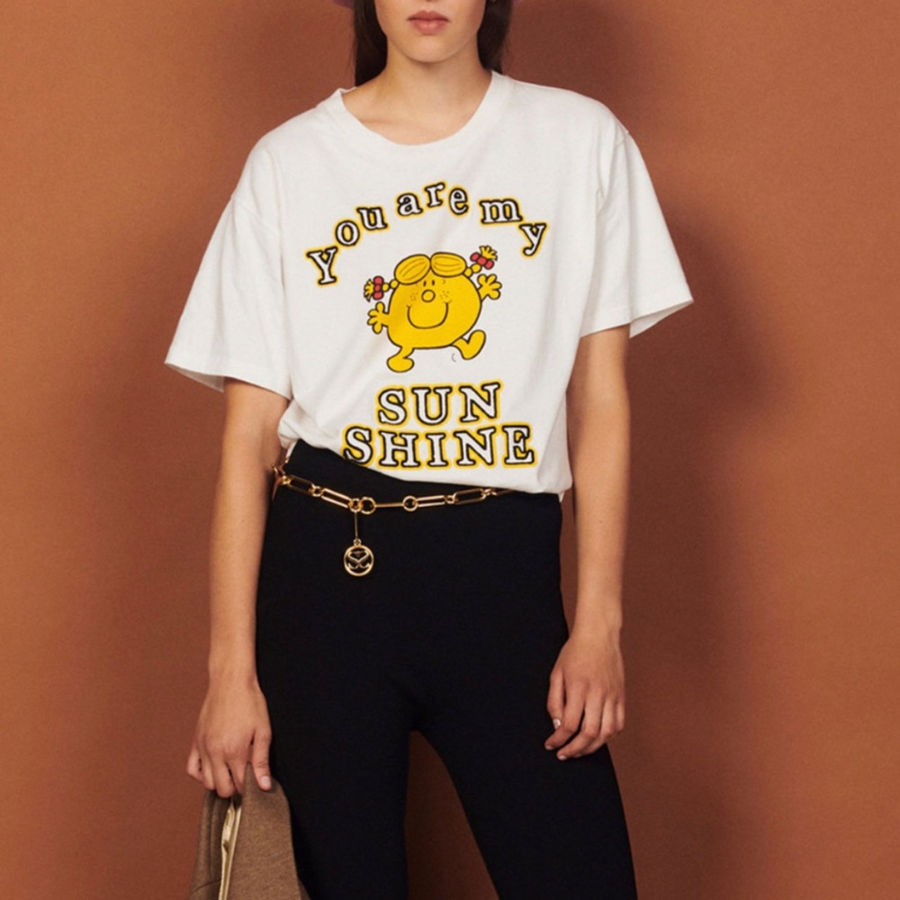 NWT RARE Sandro x Little Miss Sunshine Graphic Tee T-shirt